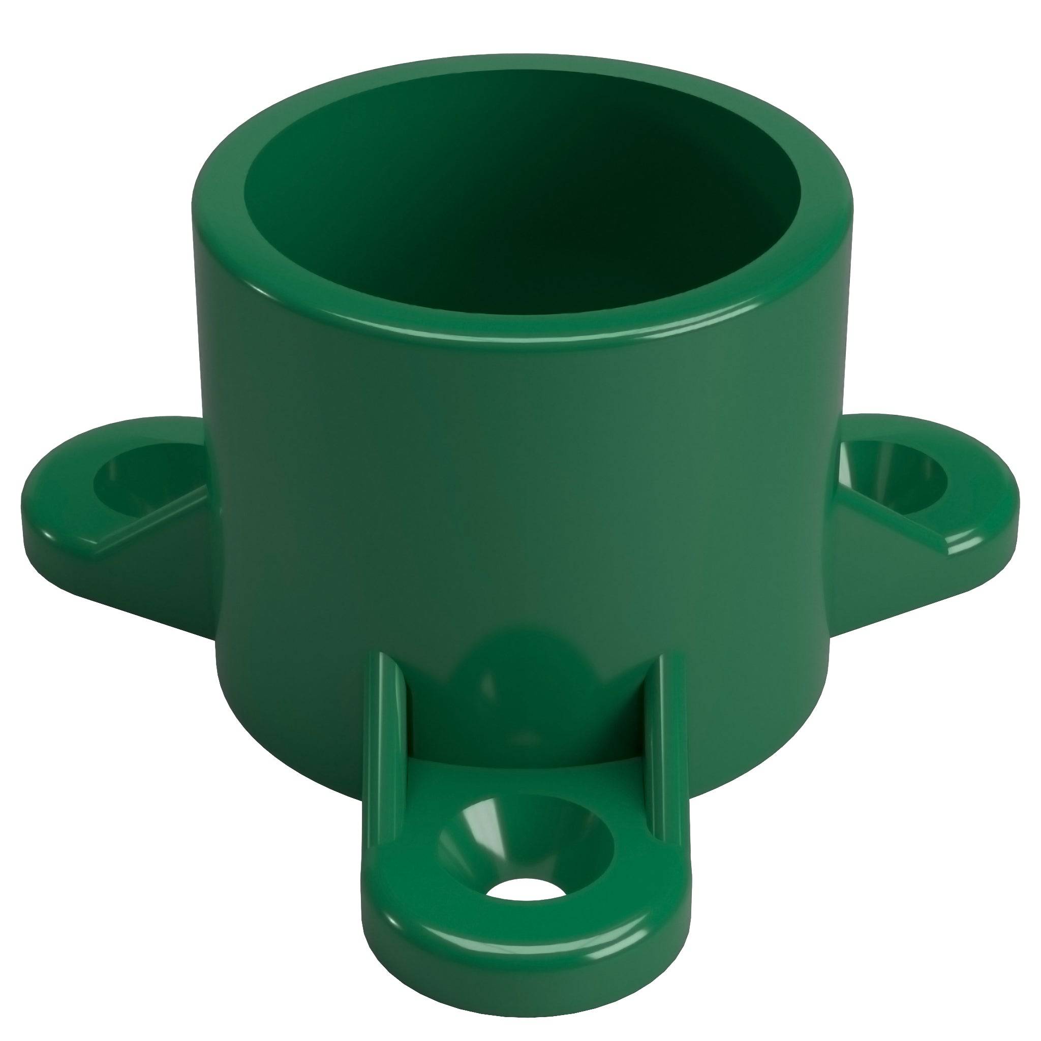 1 in. Table Screw Furniture Grade PVC Cap - Green - FORMUFIT