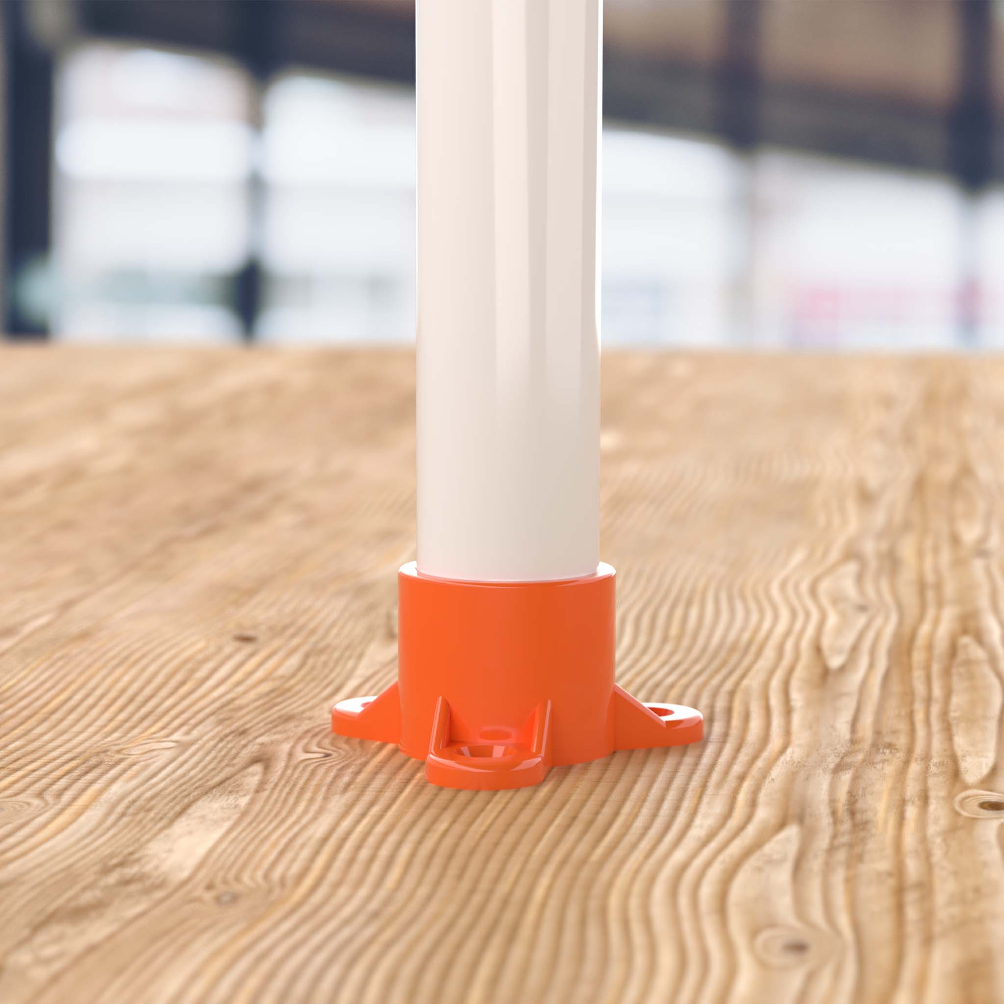 1 in. Table Screw Furniture Grade PVC Cap - Orange - FORMUFIT