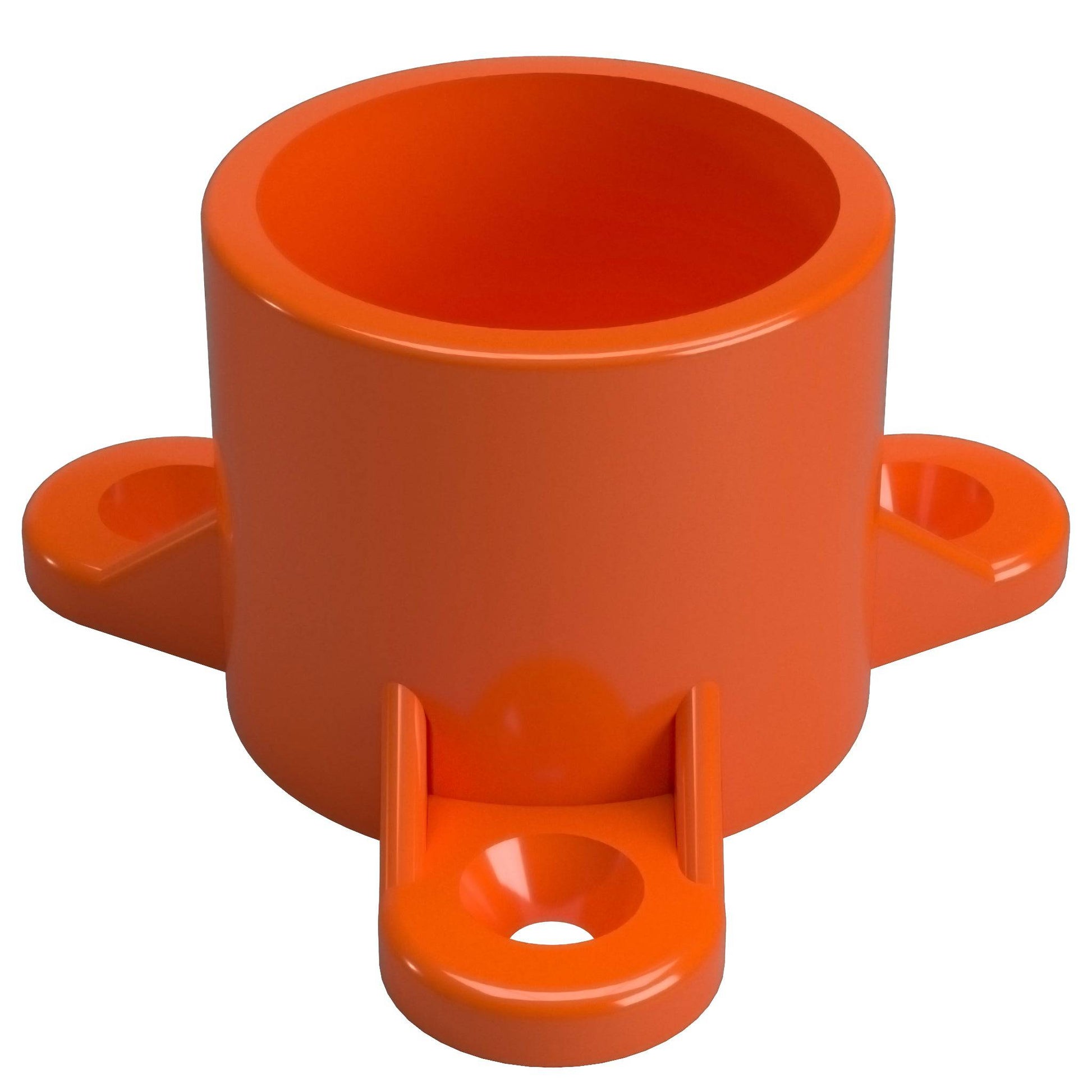 1 in. Table Screw Furniture Grade PVC Cap - Orange - FORMUFIT