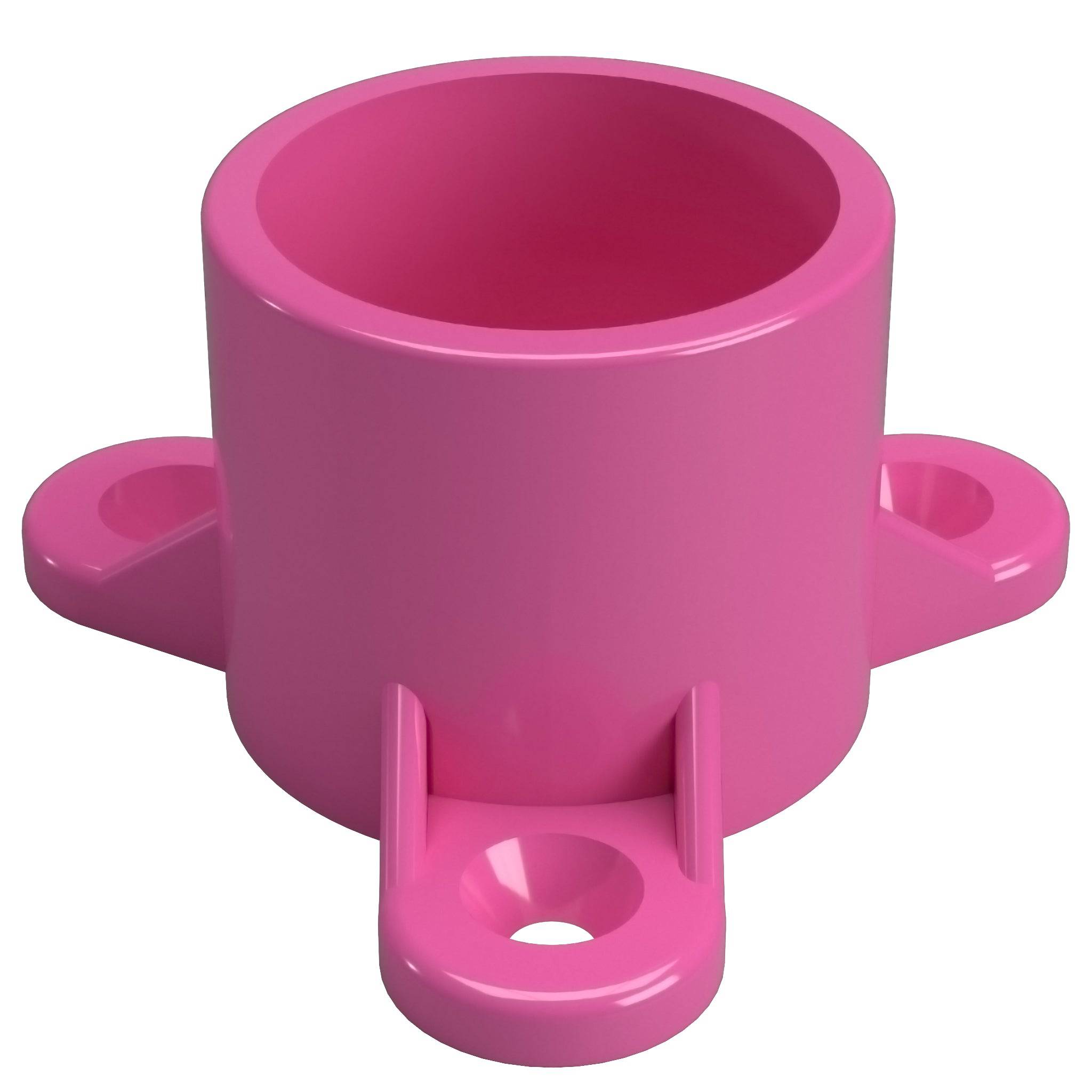 1 in. Table Screw Furniture Grade PVC Cap - Pink - FORMUFIT