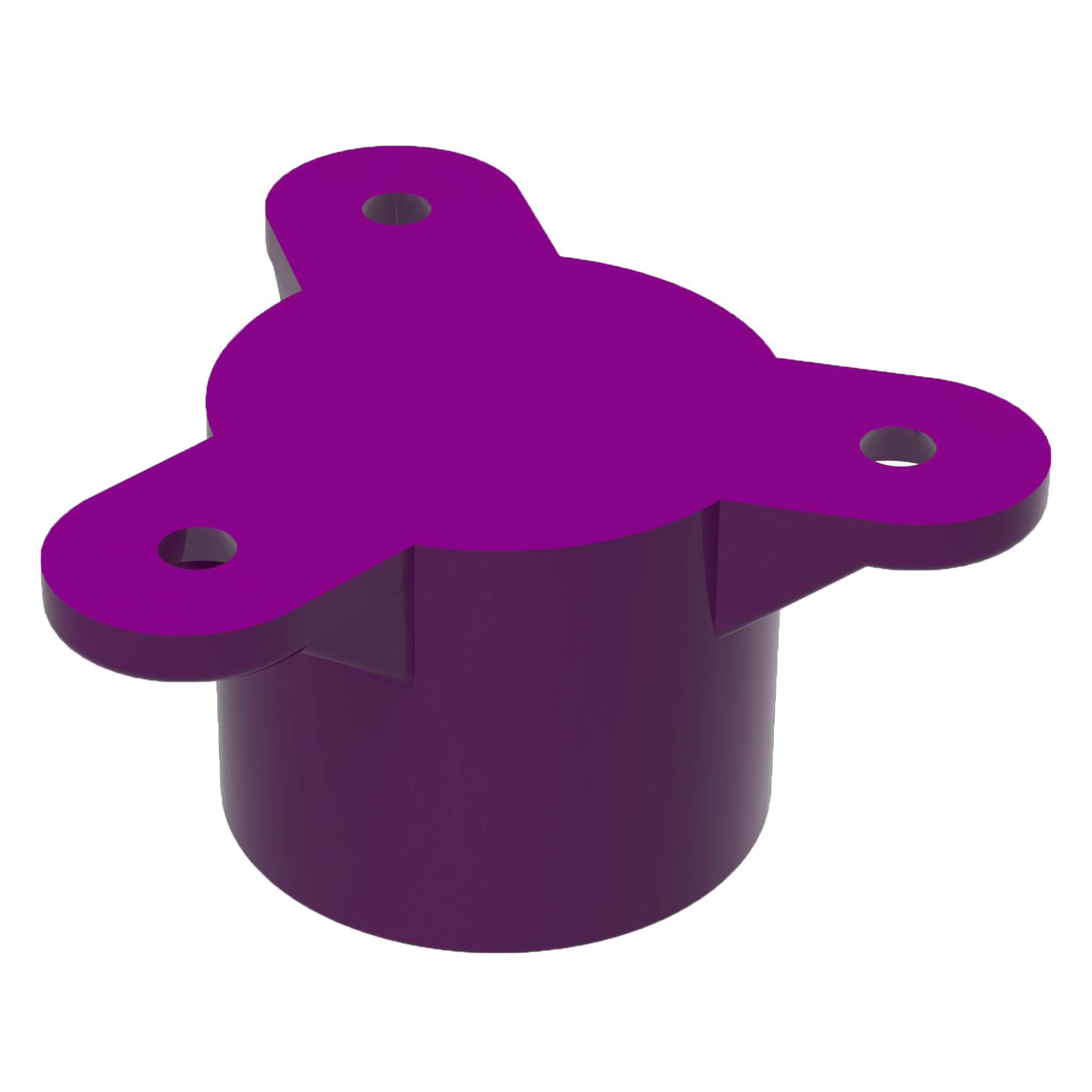 1 in. Table Screw Furniture Grade PVC Cap - Purple - FORMUFIT