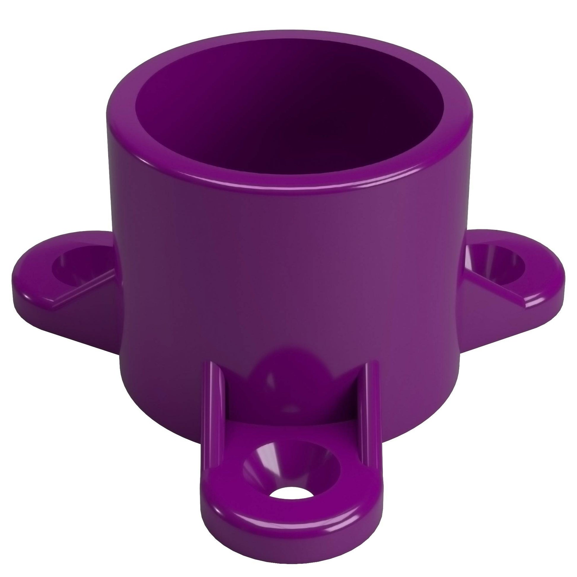 1 in. Table Screw Furniture Grade PVC Cap - Purple - FORMUFIT