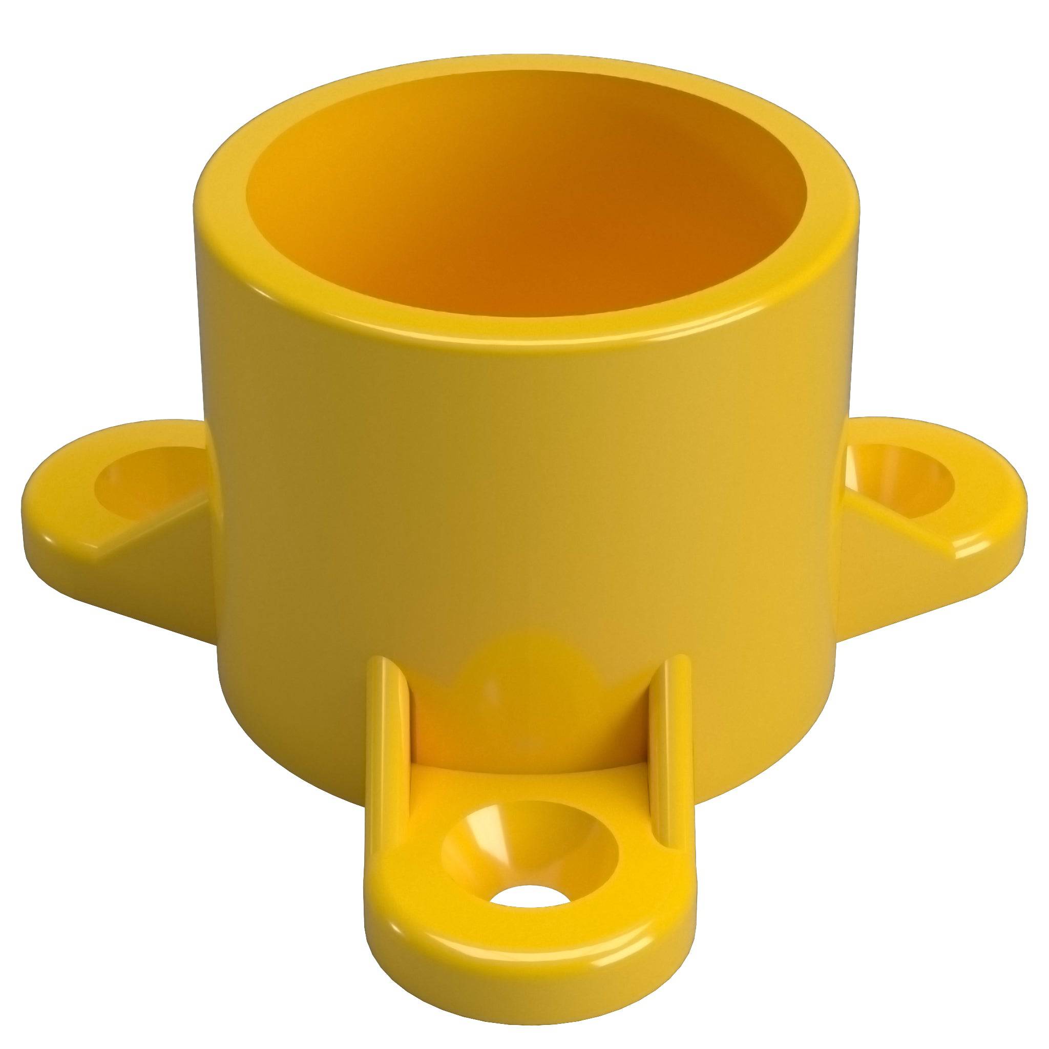 1 in. Table Screw Furniture Grade PVC Cap - Yellow - FORMUFIT