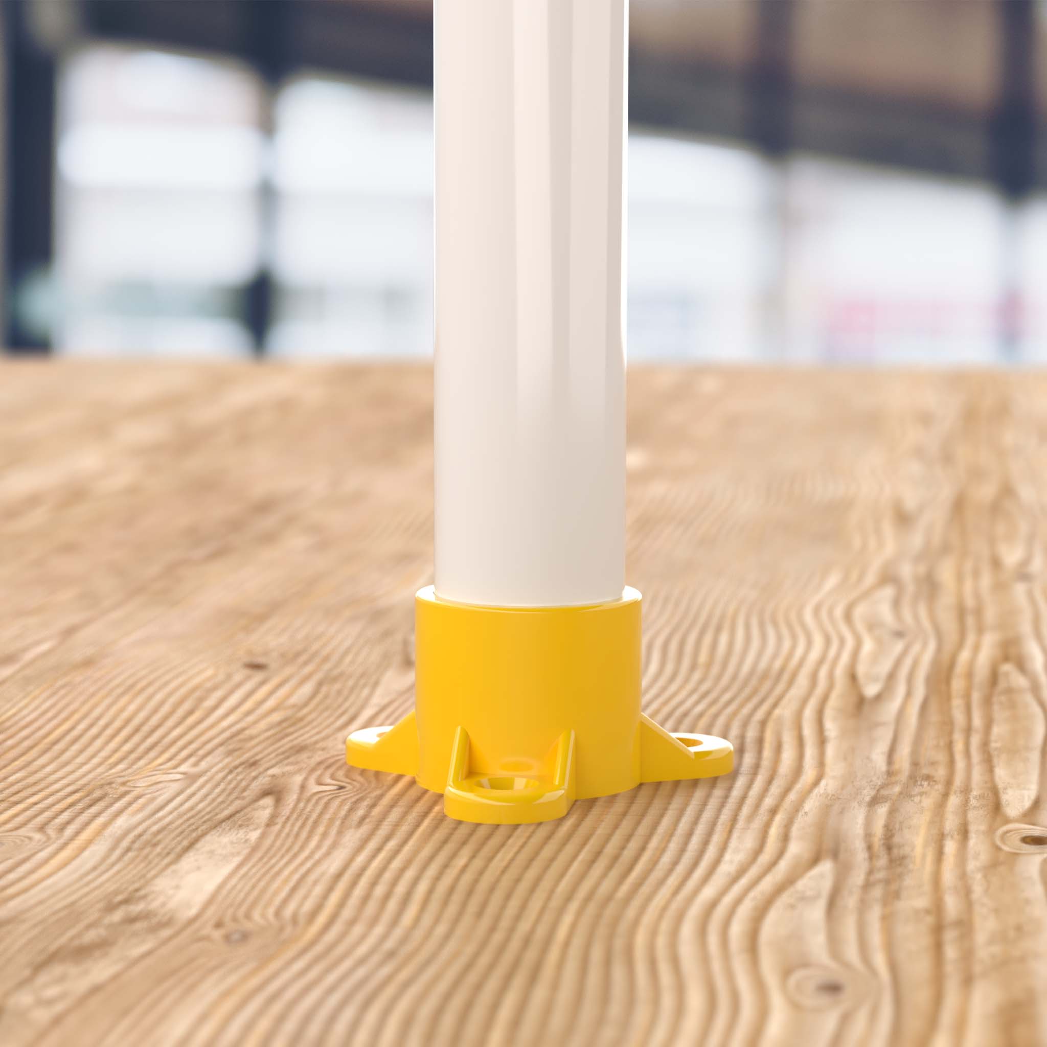 1 in. Table Screw Furniture Grade PVC Cap - Yellow - FORMUFIT