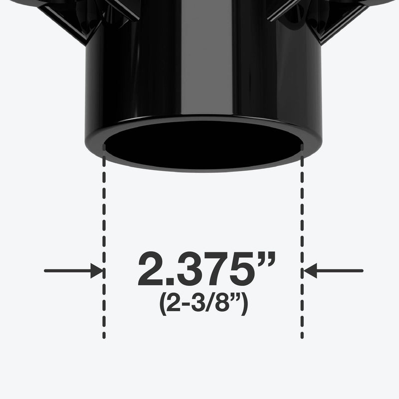 Load image into Gallery viewer, 2 in. Table Screw Furniture Grade PVC Cap - Black - FORMUFIT
