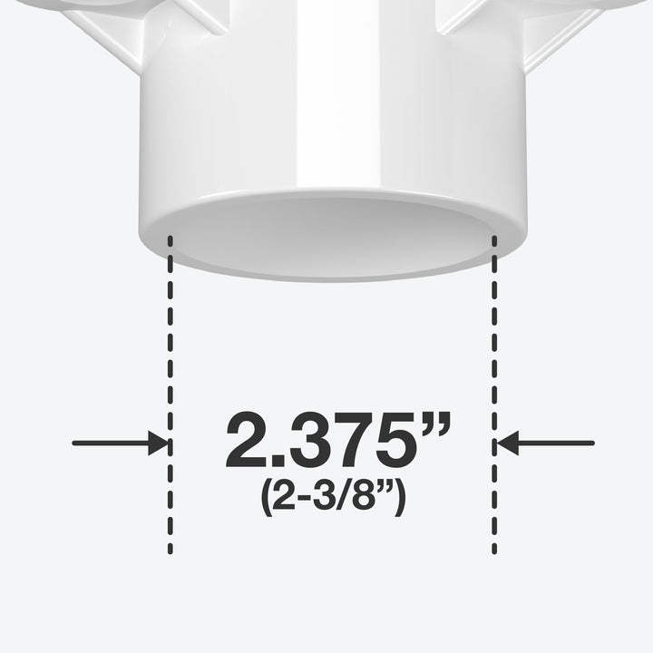 2 in. Table Screw Furniture Grade PVC Cap White FORMUFIT