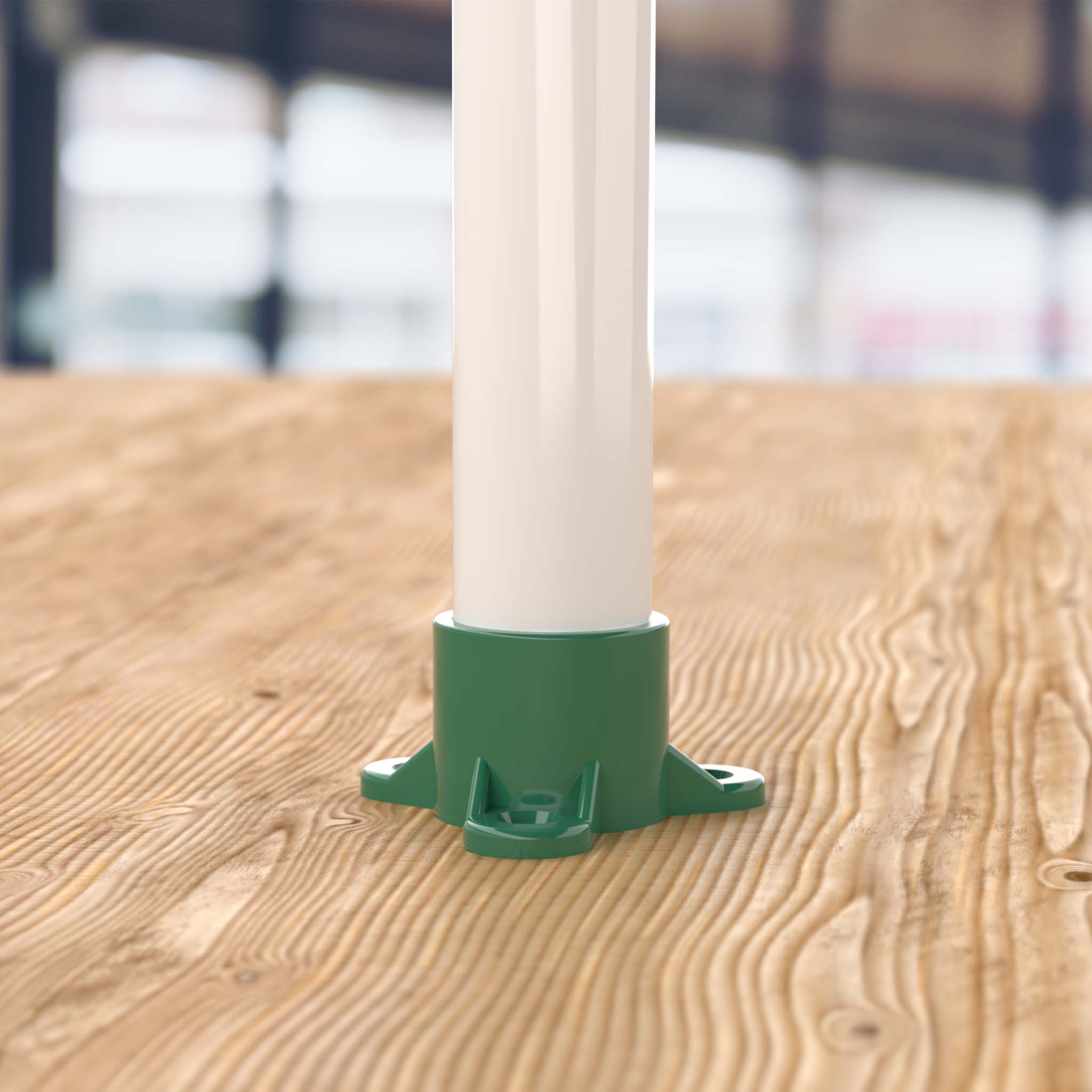 3/4 in. Table Screw Furniture Grade PVC Cap - Green - FORMUFIT