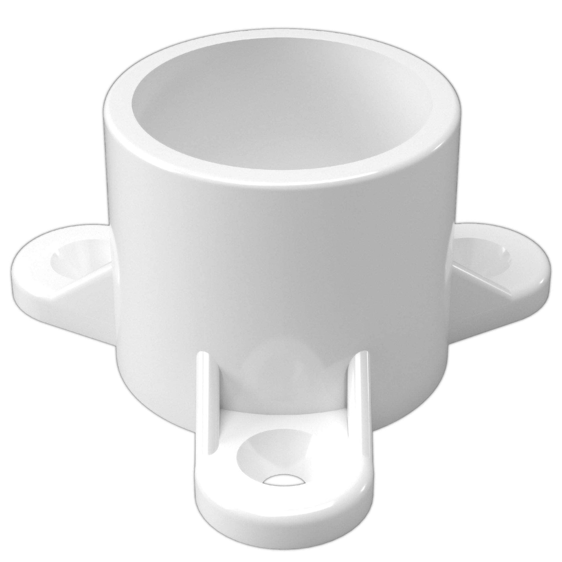 1 in. Table Screw Furniture Grade PVC Cap - White - FORMUFIT