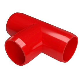 3/4 in. Furniture Grade PVC Tee Fitting - Red - FORMUFIT