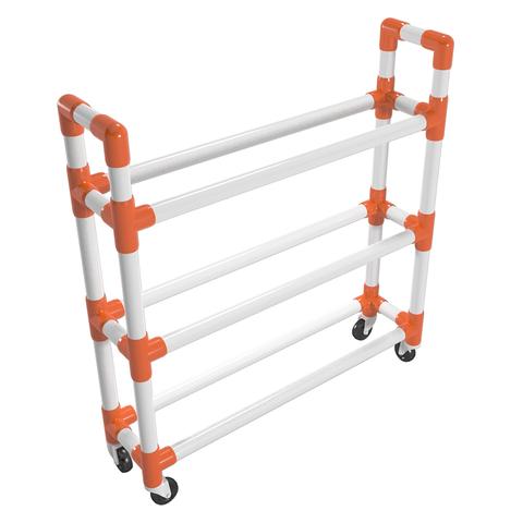 Load image into Gallery viewer, PVC Athletic Ball Storage Cart Plan
