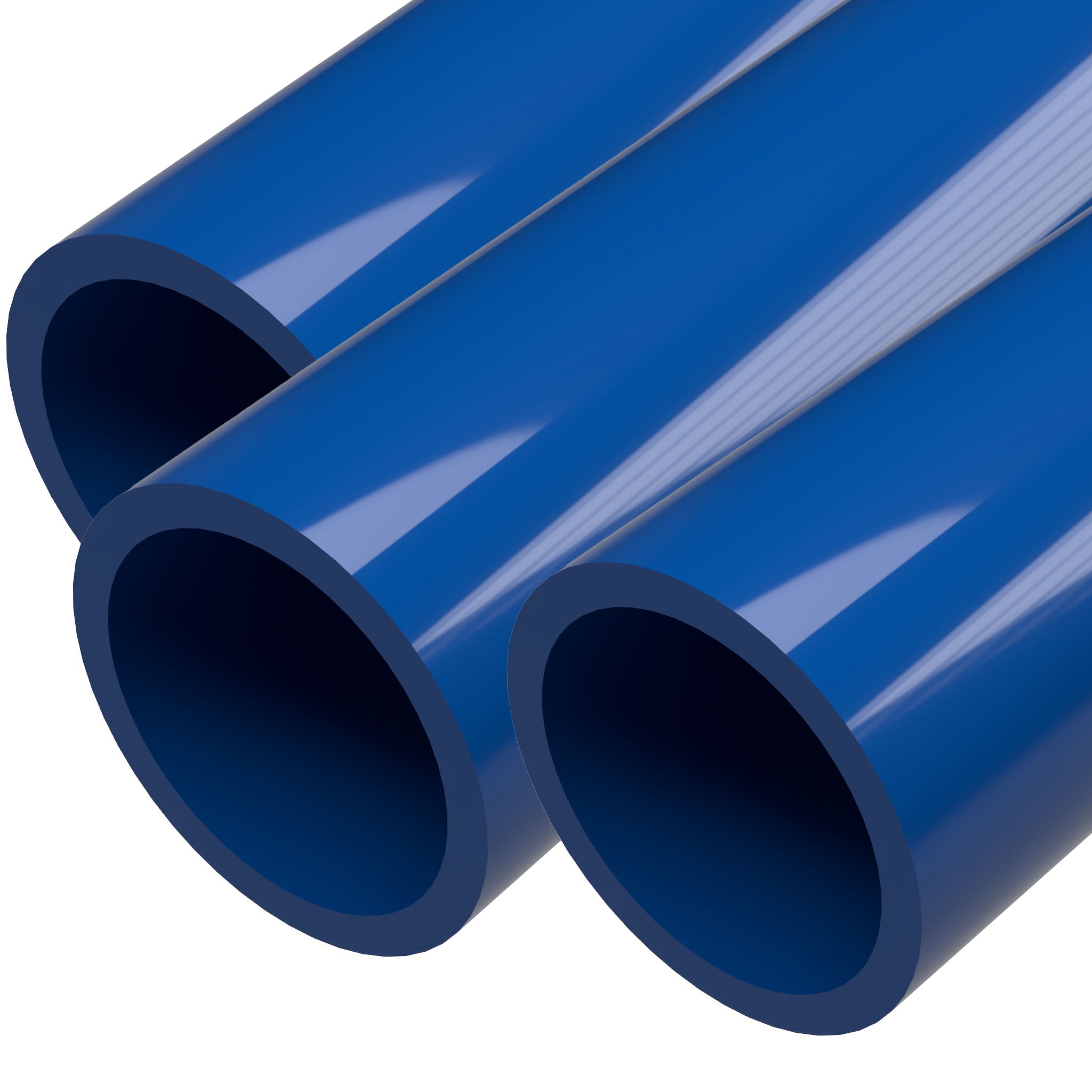 2 in. Sch 40 Furniture Grade PVC Pipe - Blue - FORMUFIT