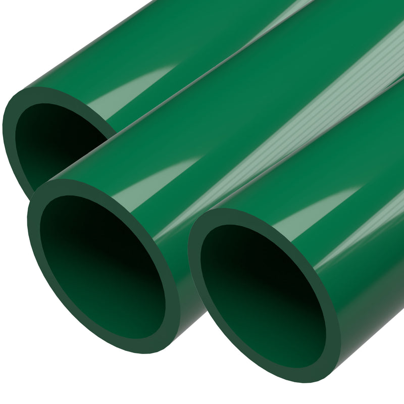 Load image into Gallery viewer, 2 in. Sch 40 Furniture Grade PVC Pipe - Green - FORMUFIT
