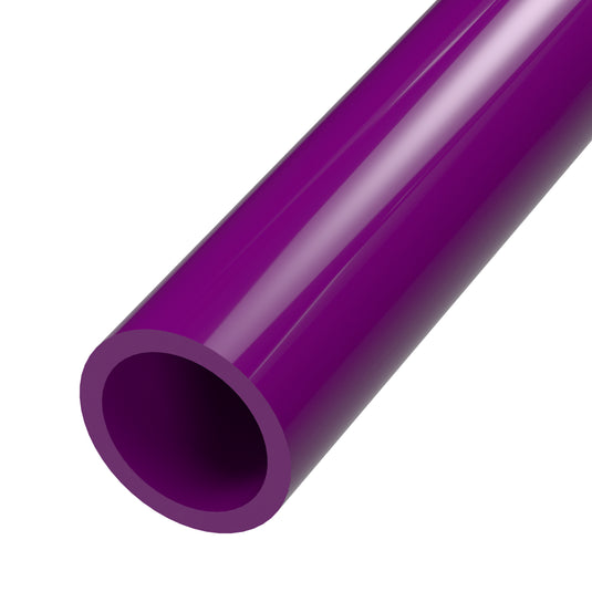 2 in. Sch 40 Furniture Grade PVC Pipe - Purple - FORMUFIT