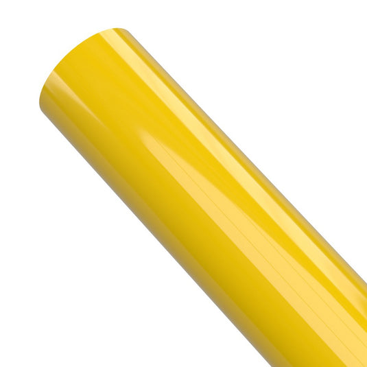 2 in. Sch 40 Furniture Grade PVC Pipe - Yellow - FORMUFIT